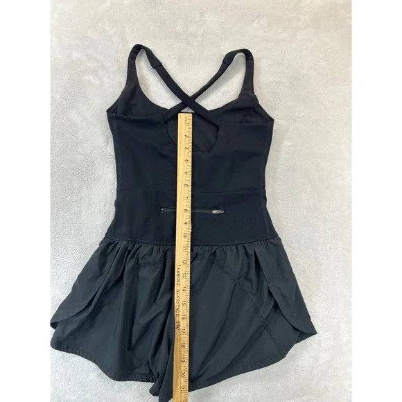 Free People FP Movement Righteous Runsie Romper Womens XS Black One Piece - Picture 5 of 7